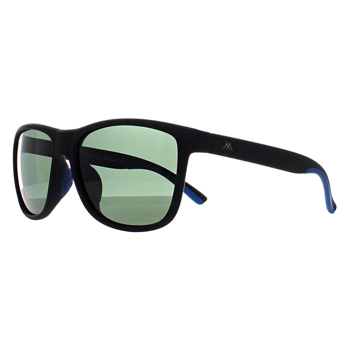 Montana Sunglasses MP199 A Black Blue G15 Polarized main product photo