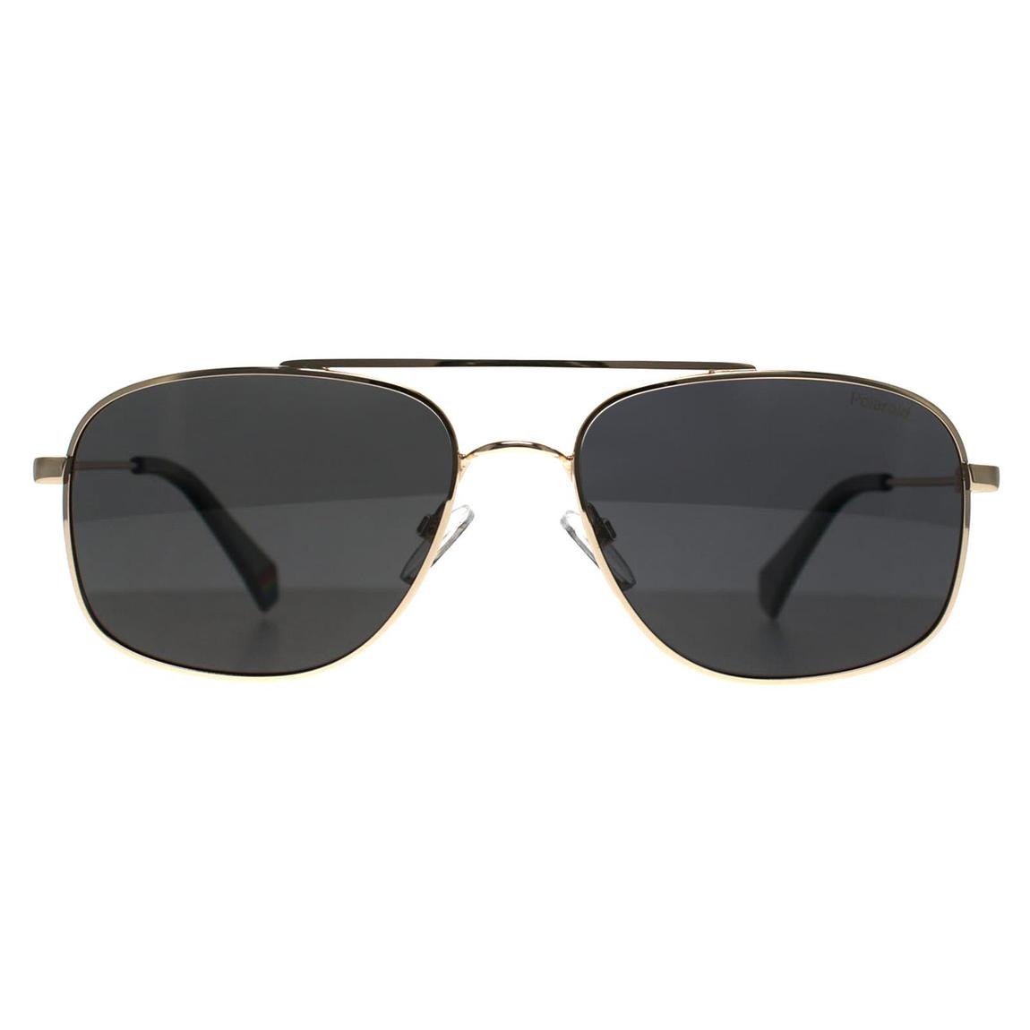 Polaroid Sunglasses PLD 6235/S/X 2F7 M9 Gold Grey Grey Polarized main product photo