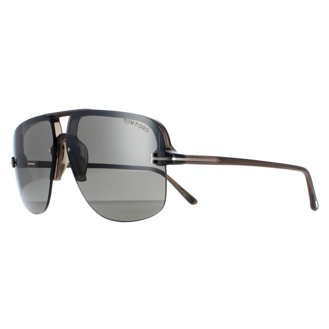 Tom Ford Sunglasses Hugo 02 FT1003 51B Mastic Smoke Gradient main product photo