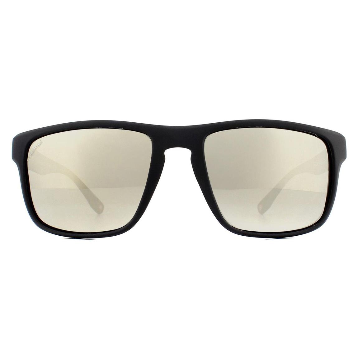 Montana Sunglasses SP314B Black Rubber Revo Silver Mirror Polarized main product photo