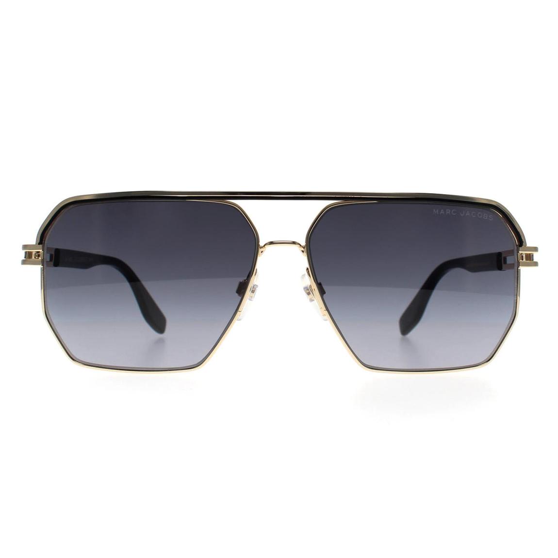 Marc Jacobs Sunglasses MARC 584/S RHL 9O Gold Black Dark Grey Gradient main product photo