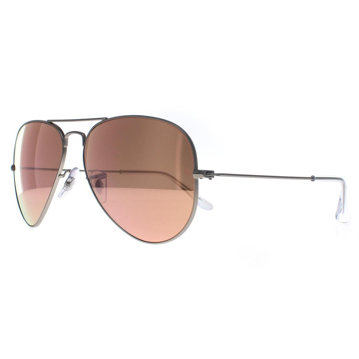 Ray-Ban Aviator Unisex Silver Pink Mirrored Aviator 3025 Sunglasses main product photo
