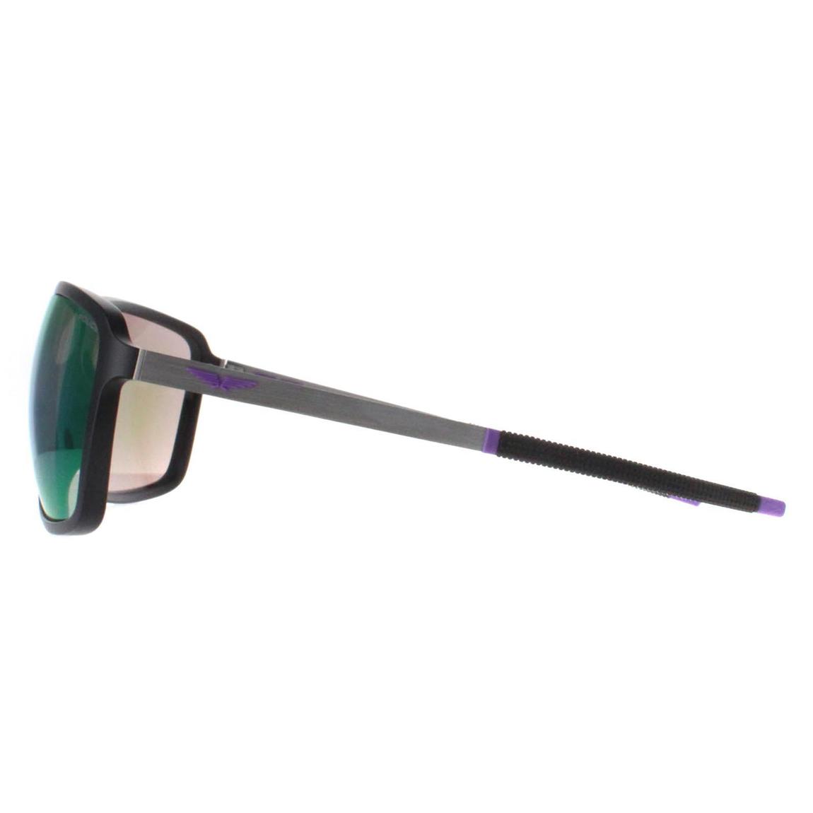 Police Sunglasses SPLL15 Solstice 4 U28Z Matte Black Brown Mirror Violet main product photo