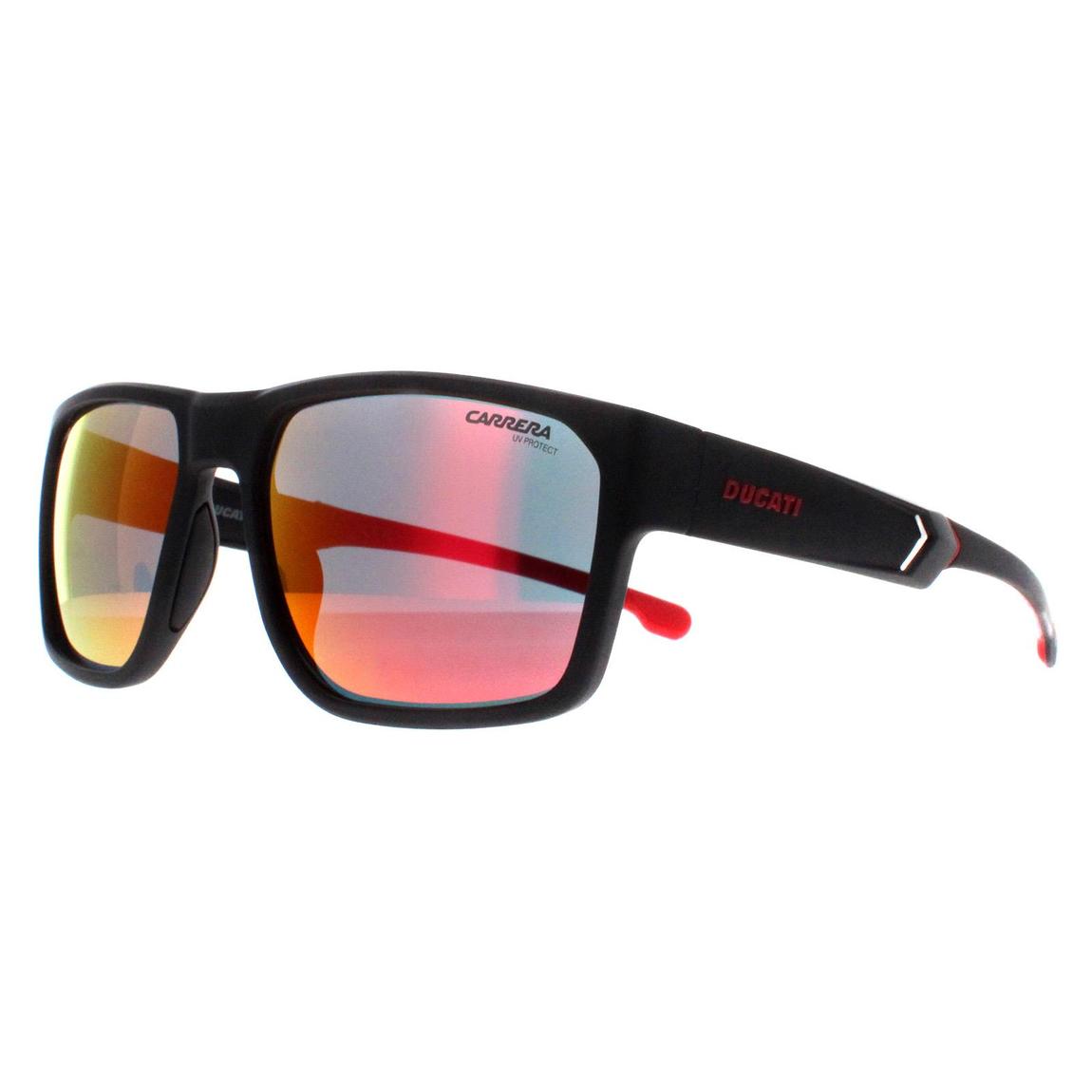 Carrera Sunglasses Ducati CARDUC 029/S OIT UZ Matte Black and Red Grey with Red Flash Mirror main product photo