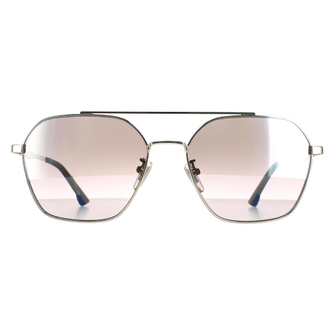 Police Sunglasses SPL771 Vibe 2 579X Shiny Palladium Smoke Silver Mirror main product photo
