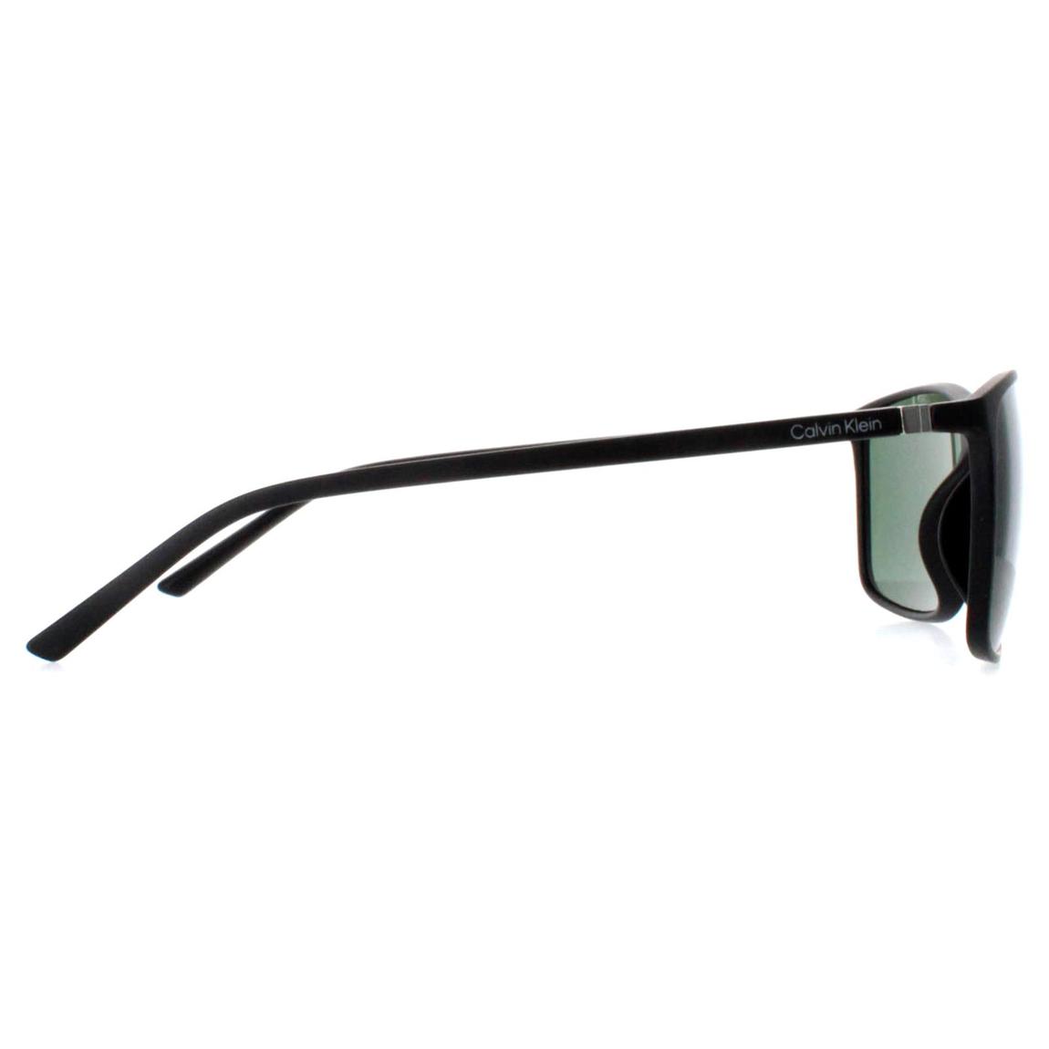 Calvin Klein Sunglasses CK22558S 002 Matte Black Green main product photo