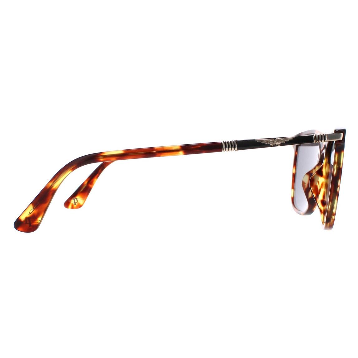 Police Sunglasses SPLD45 Origins 46 08XW Medium Shiny Havana Grey Green main product photo