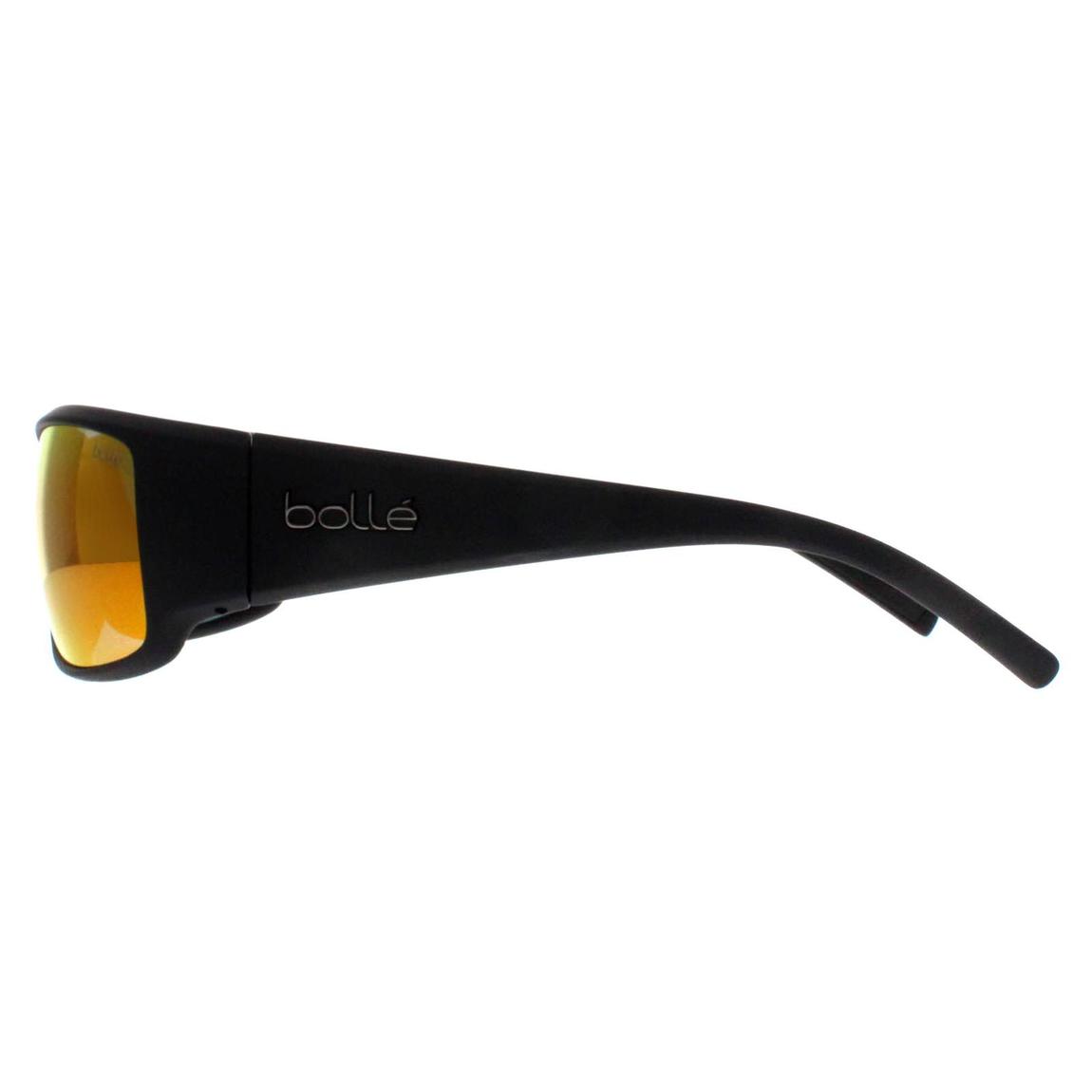 Bolle Sunglasses King BS026006 Matte Black Volt+ Ruby Polarized main product photo