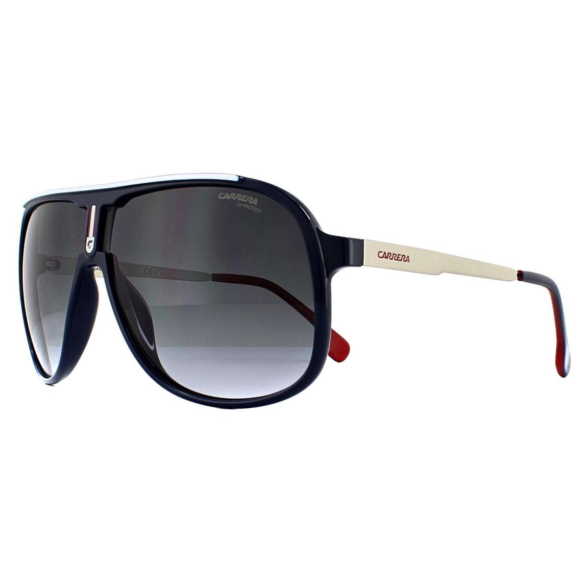 Carrera Sunglasses 1007/S PJP 9O Blue Silver Dark Grey Gradient main product photo