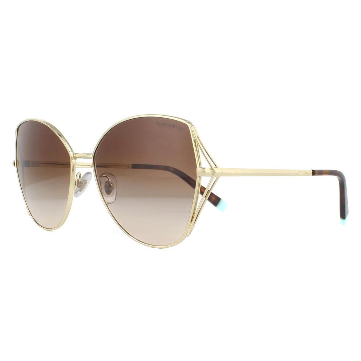 Tiffany Sunglasses TF3072 60213B Pale Gold Brown Gradient main product photo