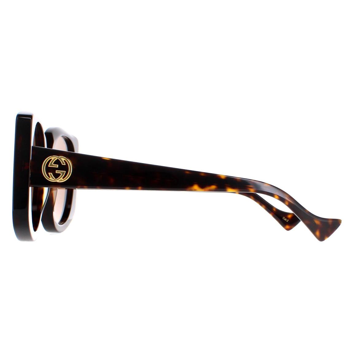 Gucci Sunglasses GG1257S 002 Dark Havana Brown main product photo