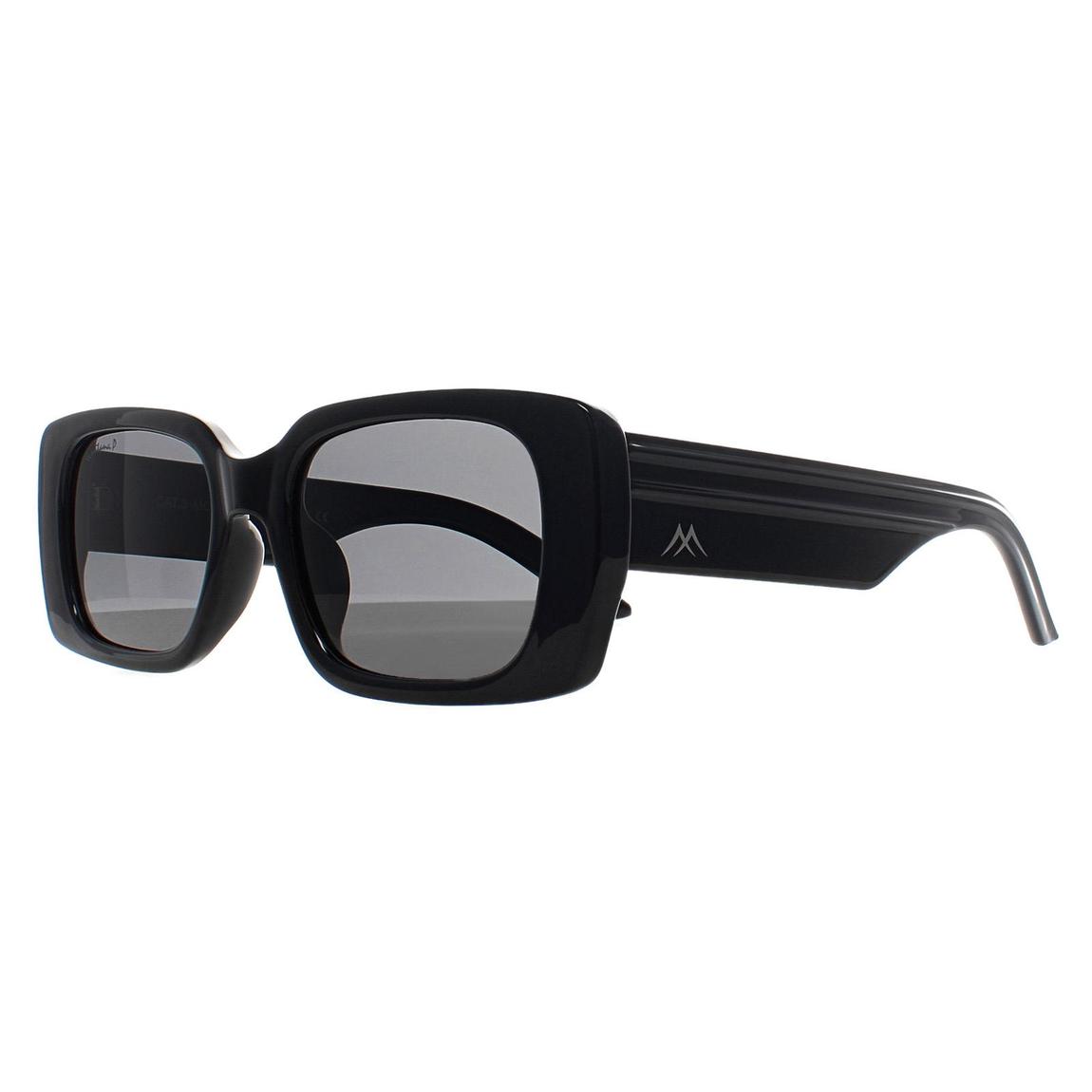 Montana Sunglasses MP194 Shiny Black Smoke Polarized main product photo