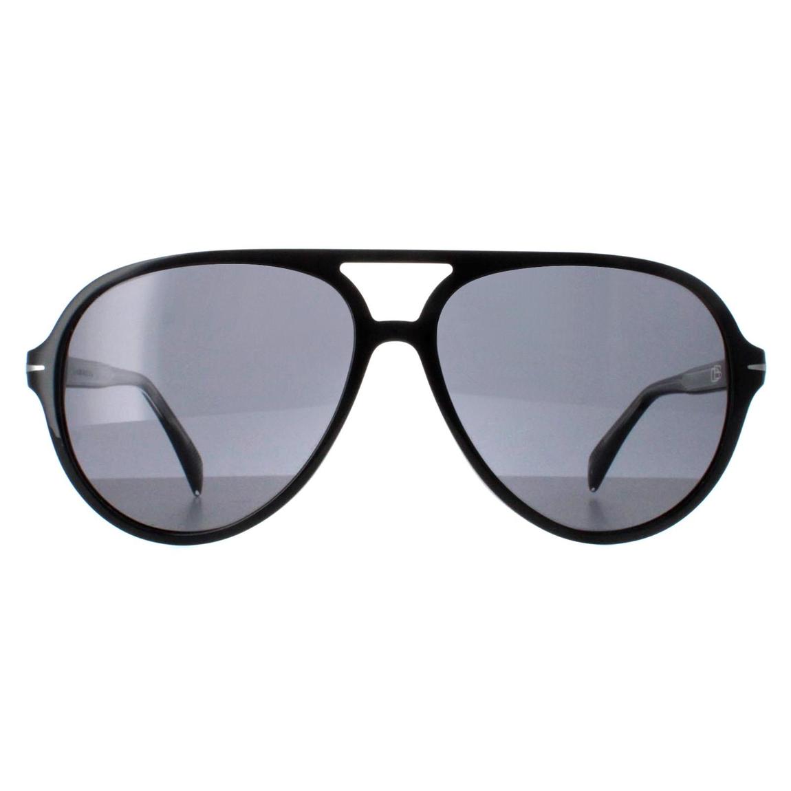 David Beckham Sunglasses DB1091/S 807 M9 Shiny Black Dark Grey main product photo