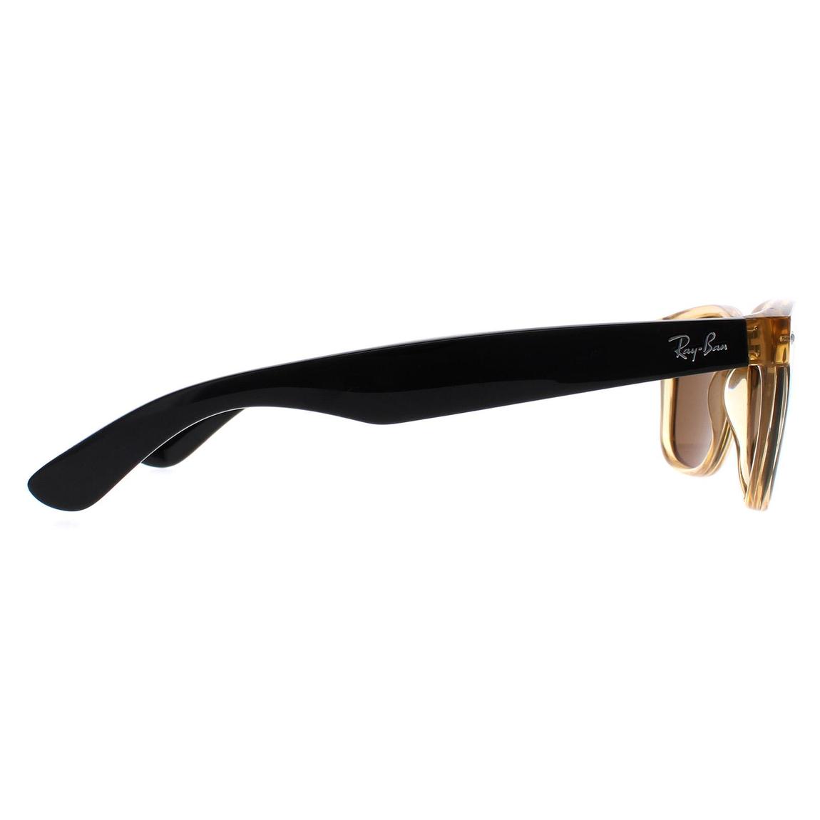 Ray-Ban Sunglasses New Wayfarer 2132 945/57 Honey Crystal Brown Polarized 55mm main product photo