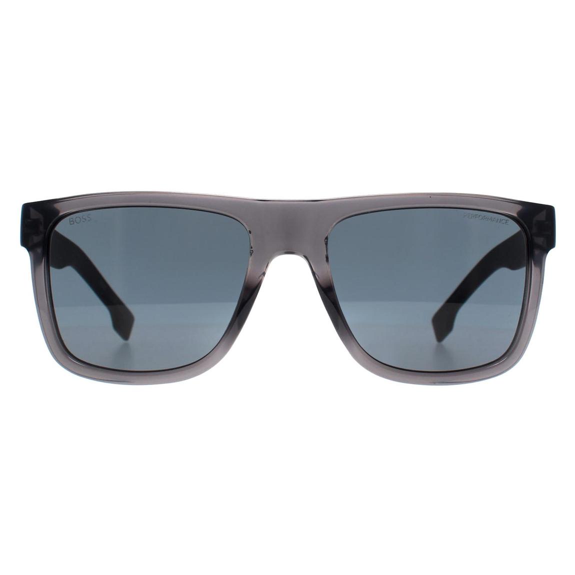 Hugo Boss Sunglasses BOSS 1647/S R6S Z8 Grey Black Grey High Contrast main product photo