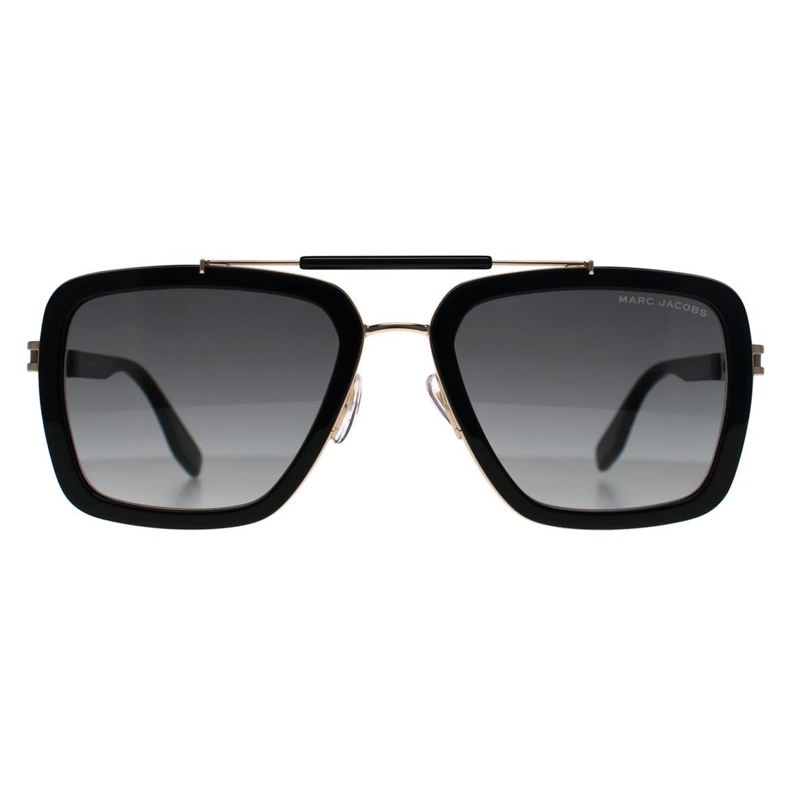 Marc Jacobs Sunglasses MARC 674/S 807 9O Black Gold Grey Gradient main product photo