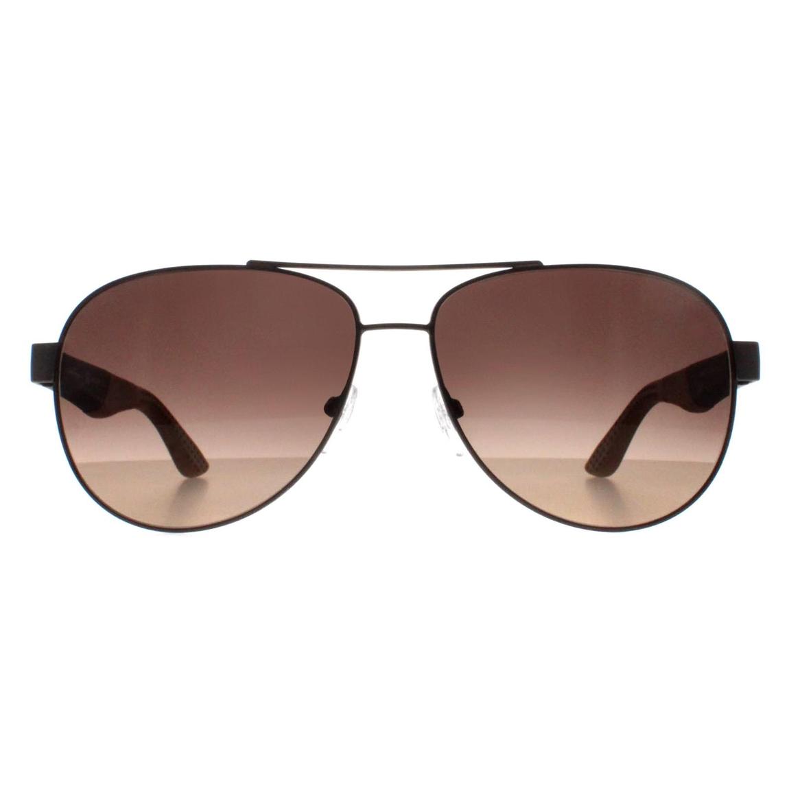 Salvatore Ferragamo Sunglasses SF275S 071 Matte Dark Ruthenium Grey Brown Gradient main product photo