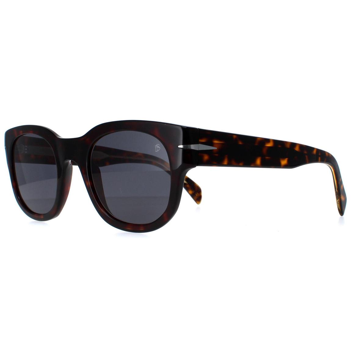 David Beckham Sunglasses DB7045/S 086 IR Havana Grey main product photo