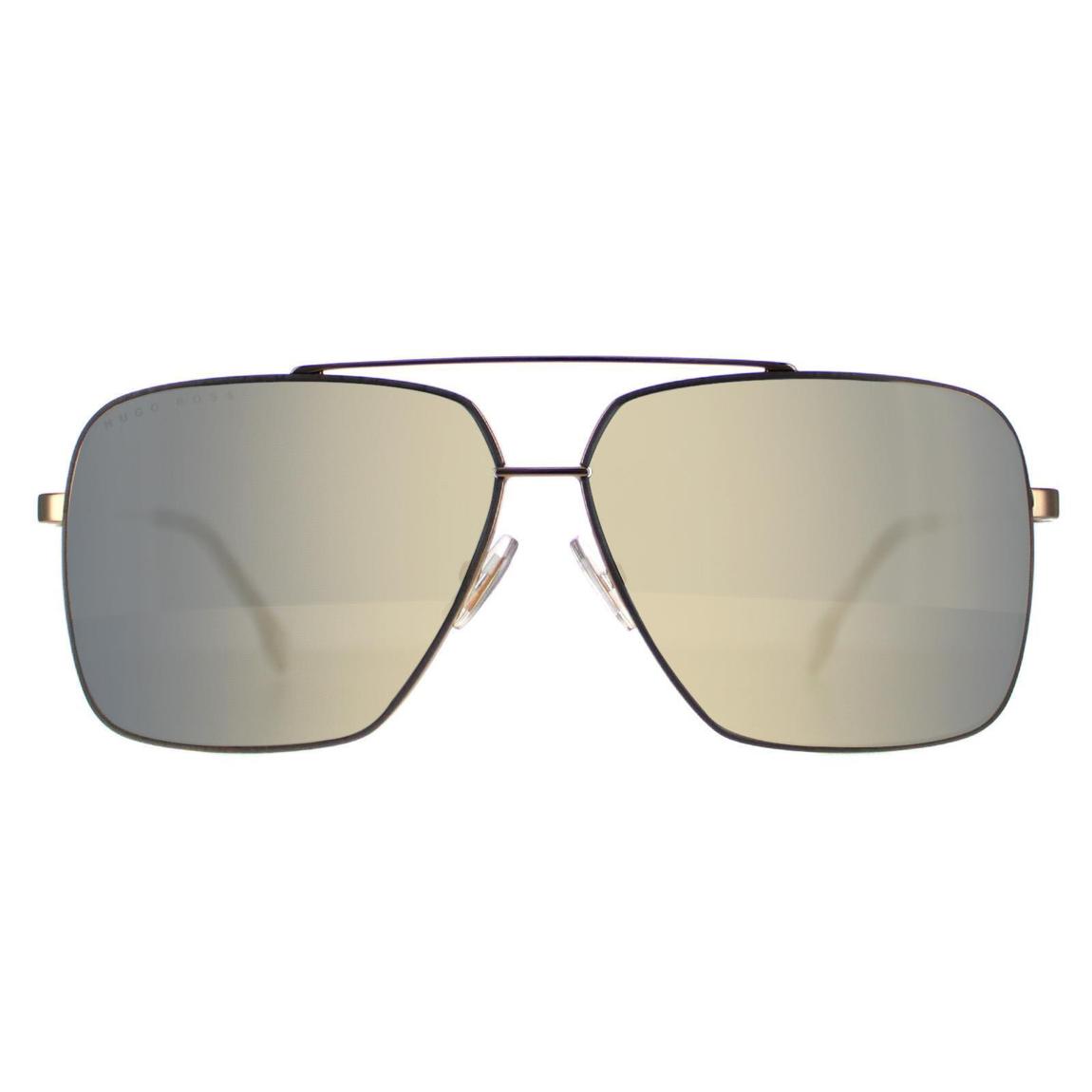 Hugo Boss Sunglasses BOSS 1325/S J5G UE Gold Grey Ivory Mirror main product photo