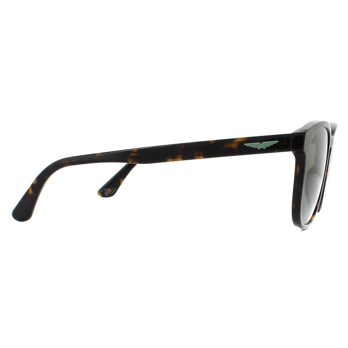 Police Sunglasses SPL997 Origins Lite 3 0722 Shiny Havana Green main product photo