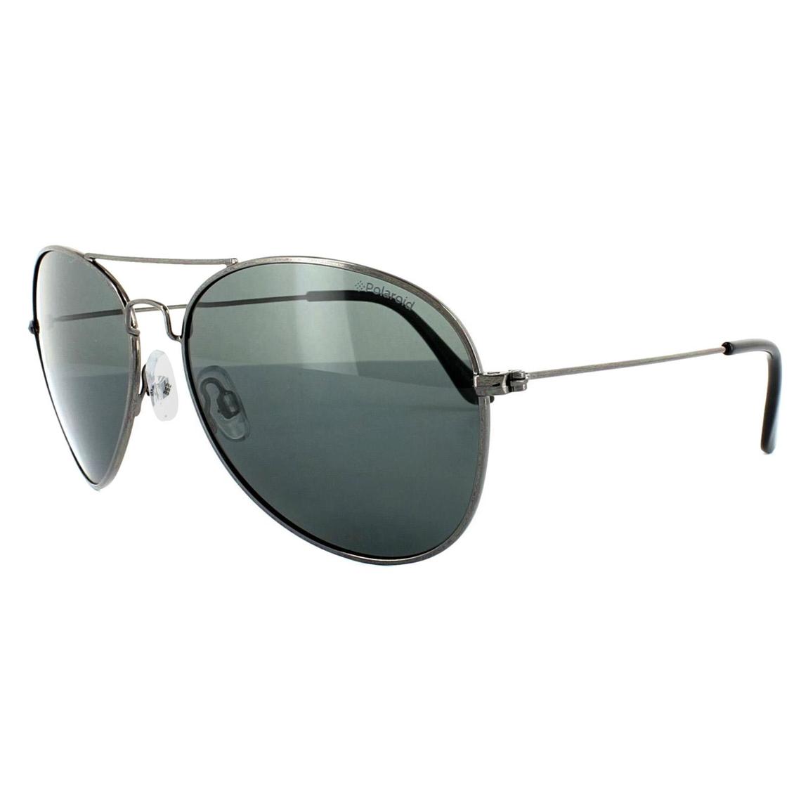 Polaroid Sunglasses 04214 A4X Y2 Gunmetal Grey Blue Polarized main product photo