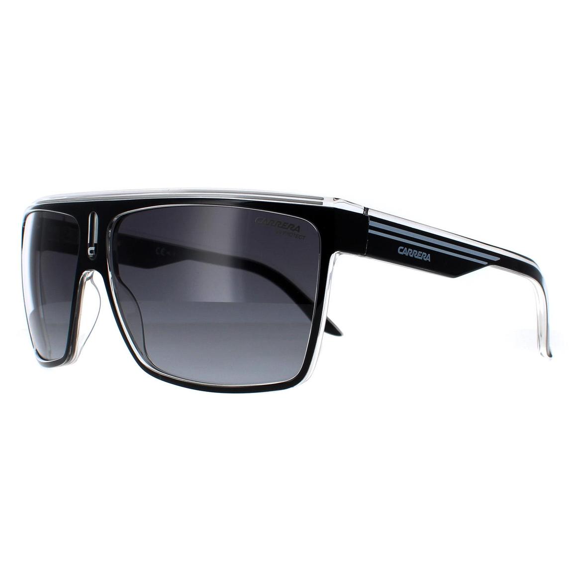 Carrera Sunglasses 22 80S/9O Black White Grey Gradient main product photo