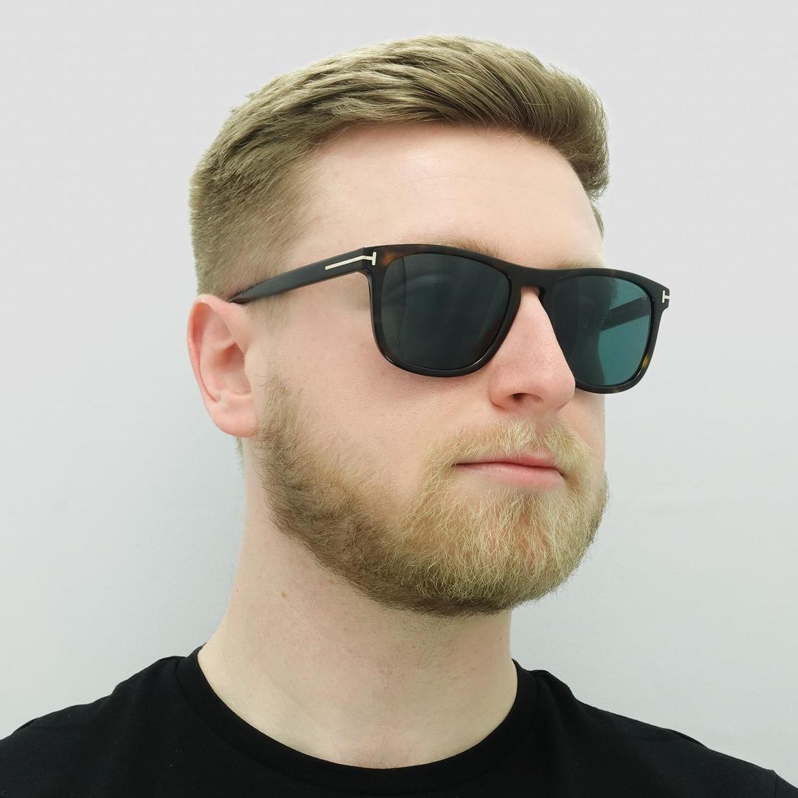 Tom Ford Sunglasses FT0930 Gerard 52V Dark Havana Blue main product photo