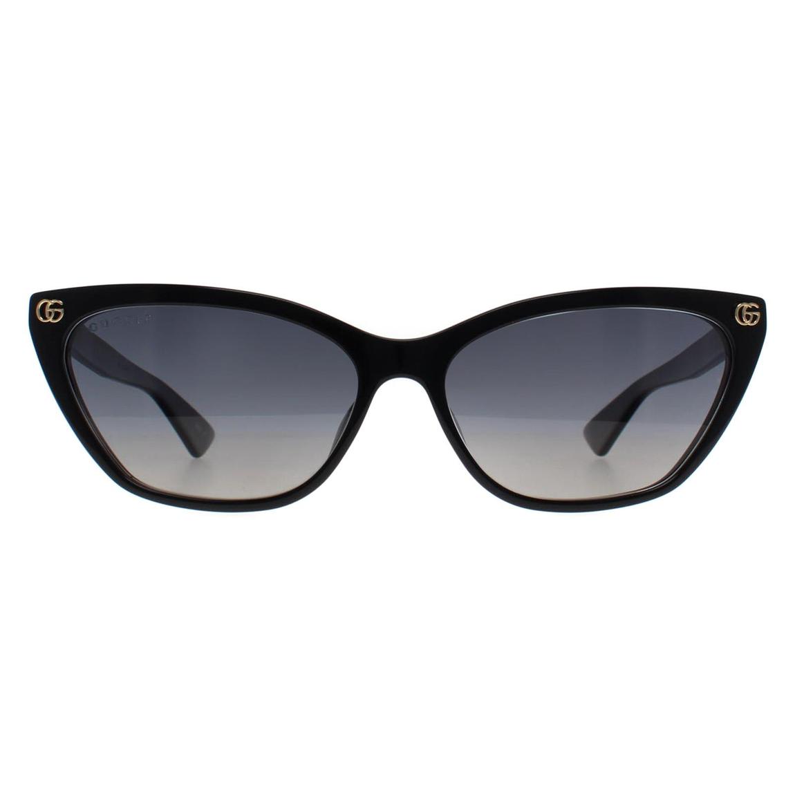 Gucci Sunglasses GG1815S 005 Shiny Black Grey Gradient Polarized main product photo