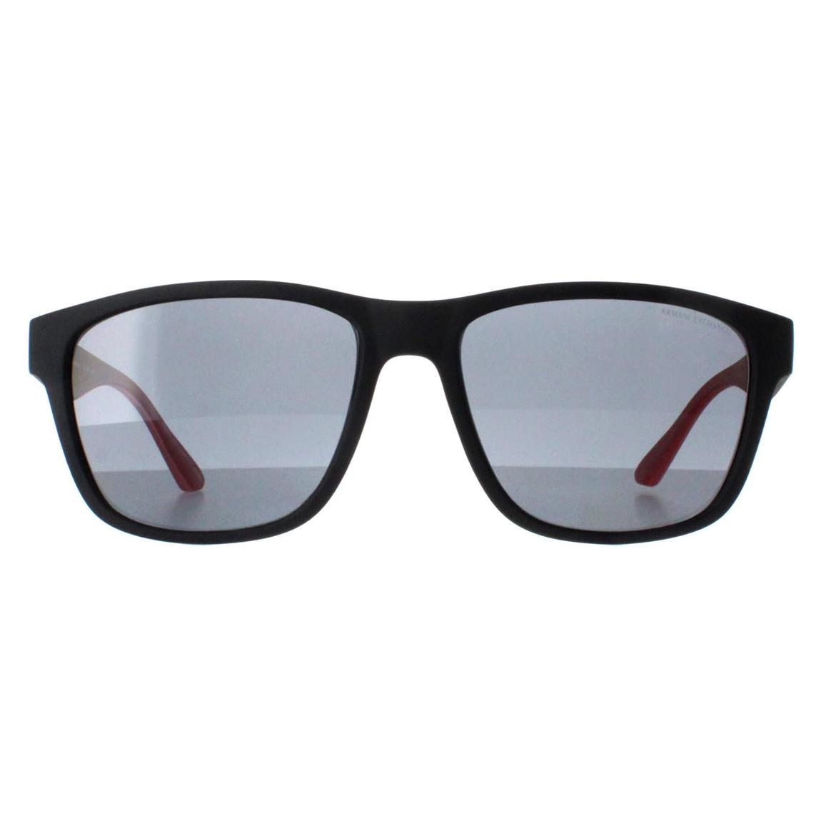 Armani Exchange Sunglasses AX4135S 807881 Matte Black Grey Polarized main product photo