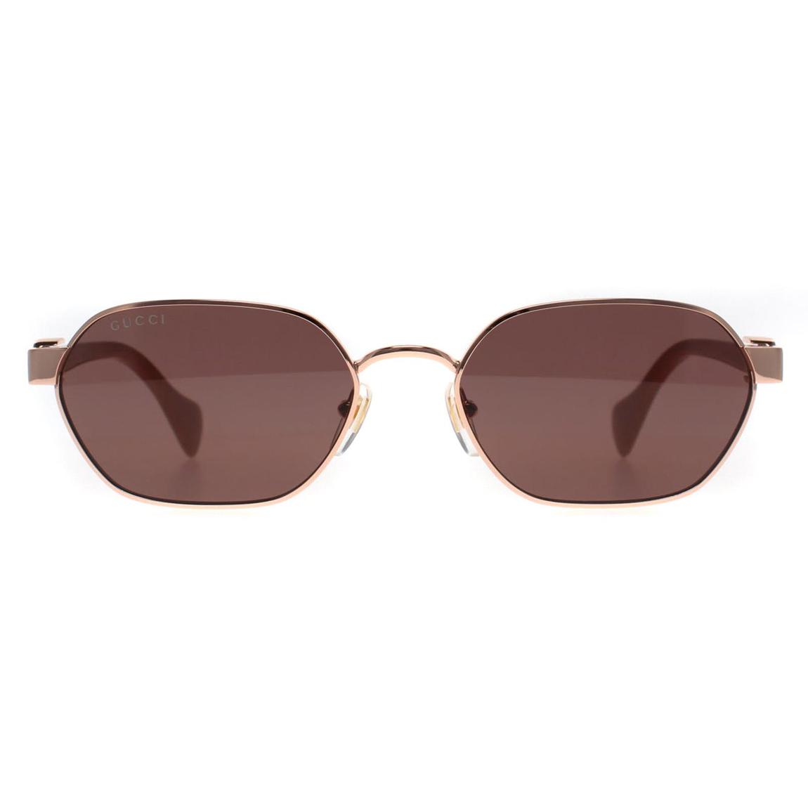 Gucci Sunglasses GG1593S 003 Shiny Rose Gold and Pink Violet main product photo