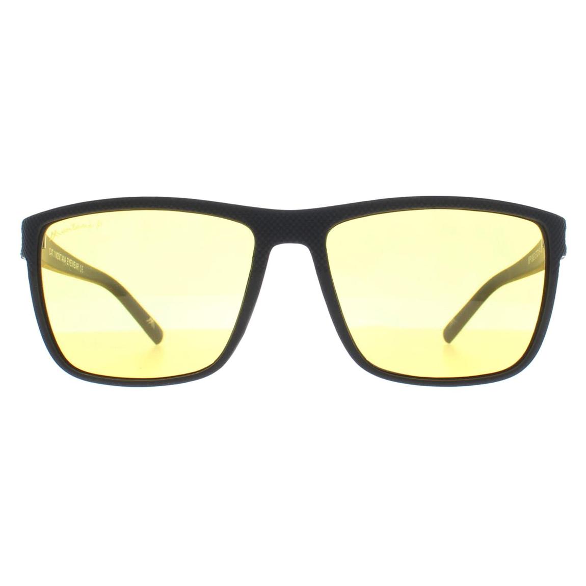 Montana Night Driving Sunglasses MP198 D Black Yellow Polarized main product photo