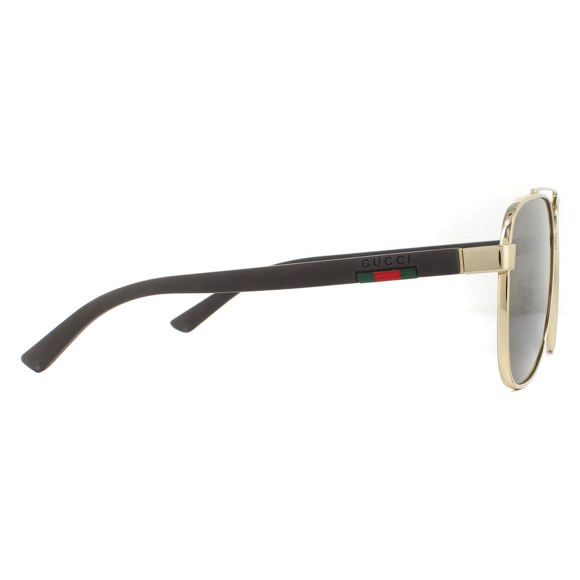 Gucci Sunglasses GG0422S 003 Gold Brown main product photo