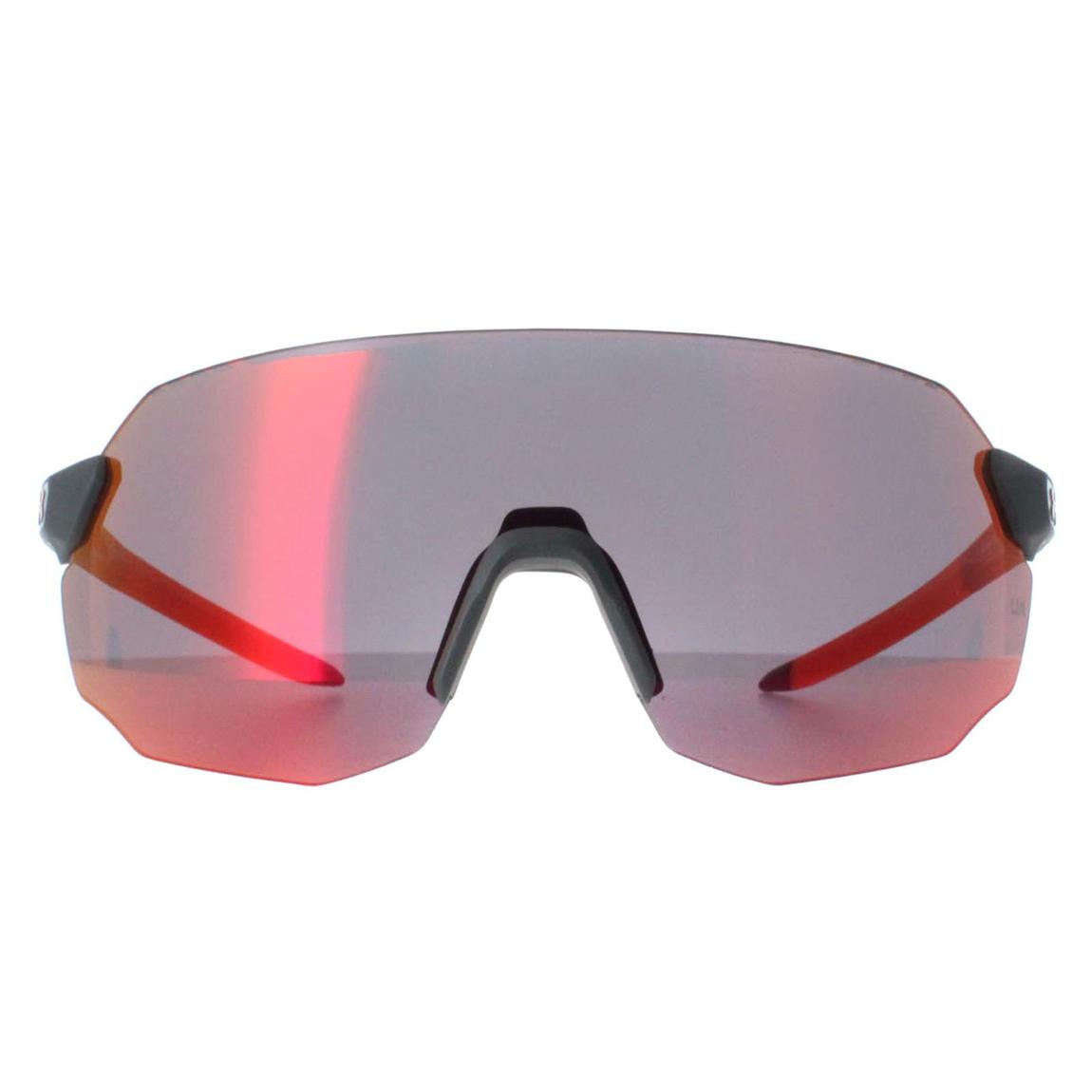 Under Armour Sunglasses Halftime 2M8 Matte Grey Orange Ruby Red Mirror main product photo