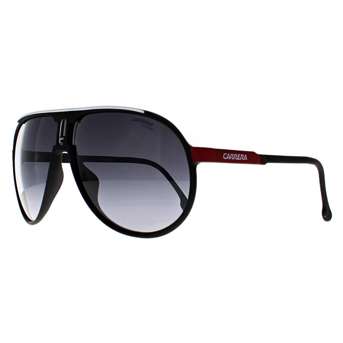 Carrera Sunglasses Champion/N OIT 9O Black Red Dark Grey Gradient main product photo