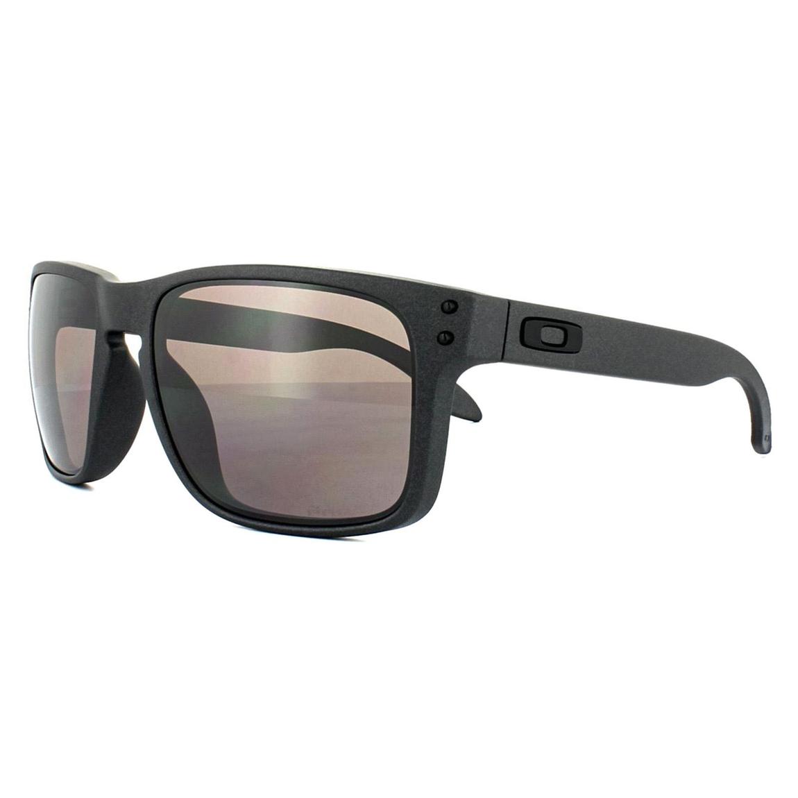 Oakley Sunglasses Holbrook OO9102-B5 Steel Prizm Daily Polarized main product photo
