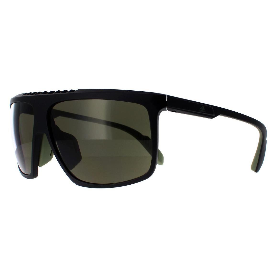 Adidas Sunglasses SP0032-H 02N Antique Black Kolor Up Green main product photo