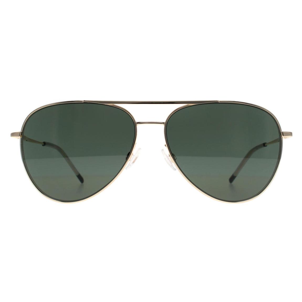Hugo by Hugo Boss Sunglasses HG 1318/S J5G QT Gold Green main product photo