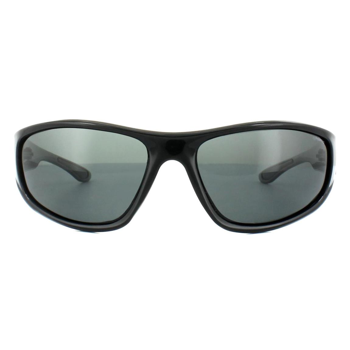 Polaroid Sunglasses PLD 3017/S D28 Y2 Shiny Black Grey Polarized main product photo