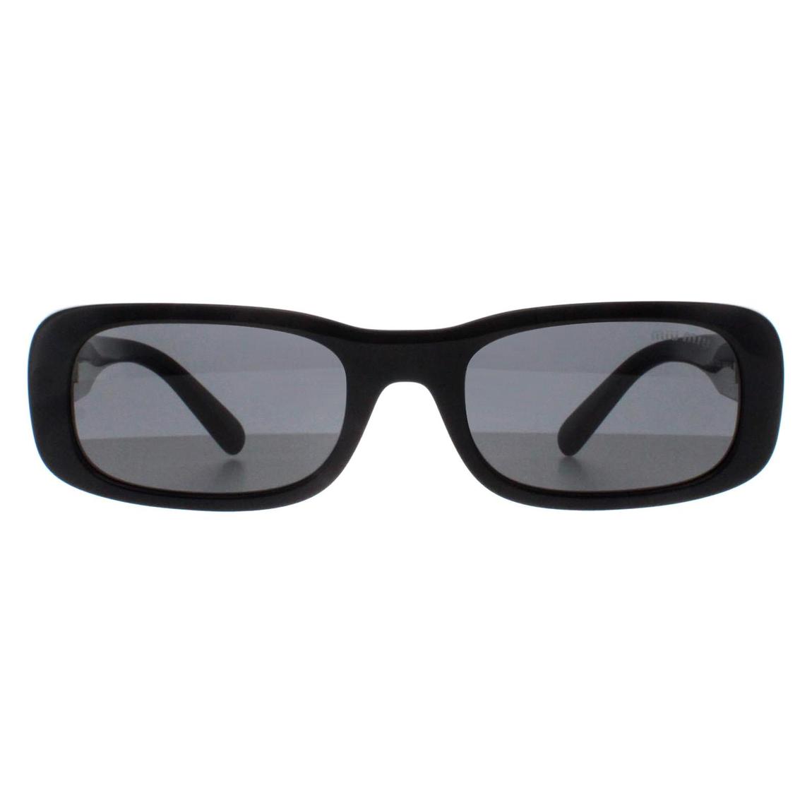 Miu Miu Sunglasses MU08ZS 1AB5S0 Black Dark Grey main product photo