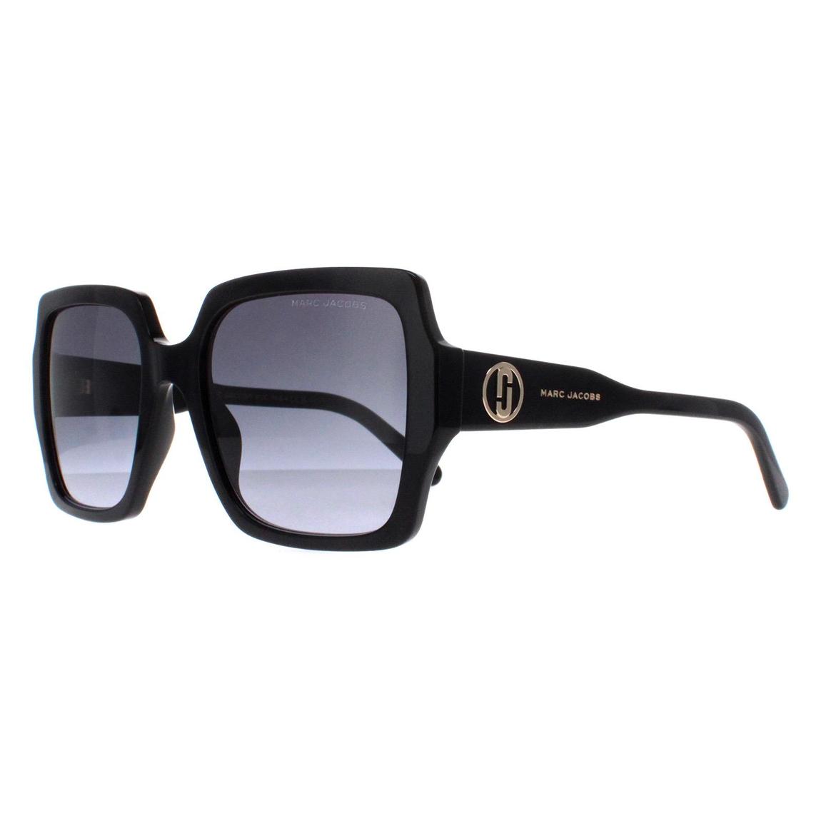 Marc Jacobs Sunglasses MARC 731/S 807 9O Shiny Black Dark Grey Gradient main product photo