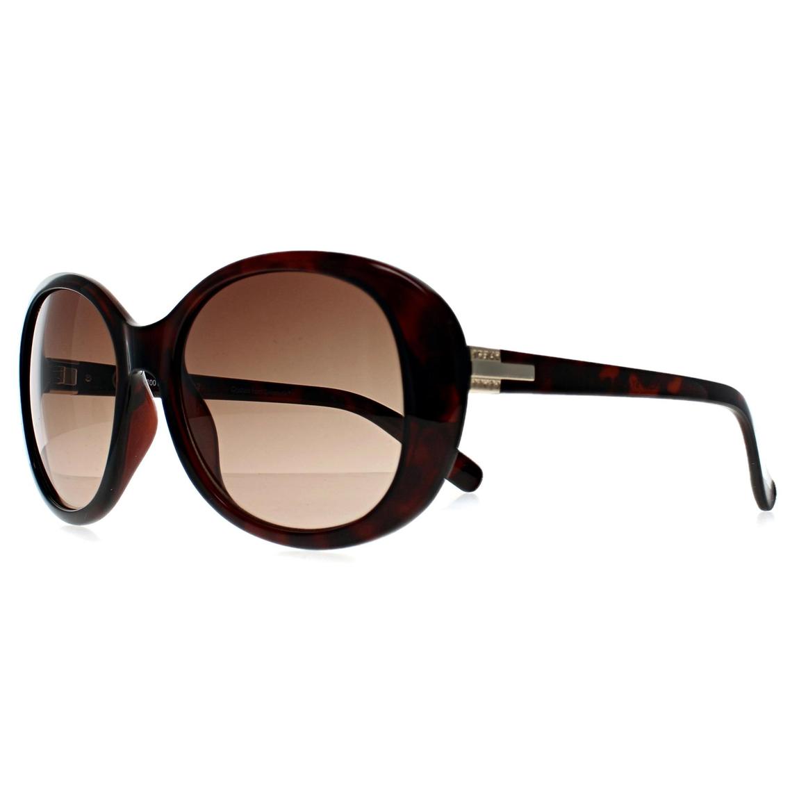 Seksy Sunglasses N2800 B Transparent Red Havana Brown Gradient main product photo