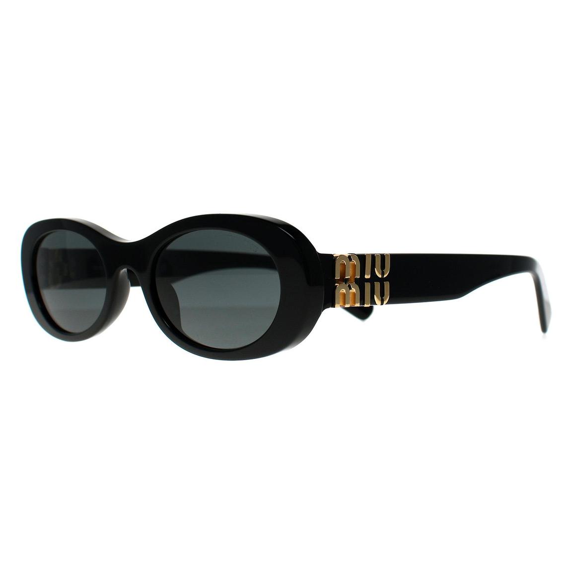 Miu Miu Sunglasses MU06ZS 1AB5S0 Black Dark Grey main product photo