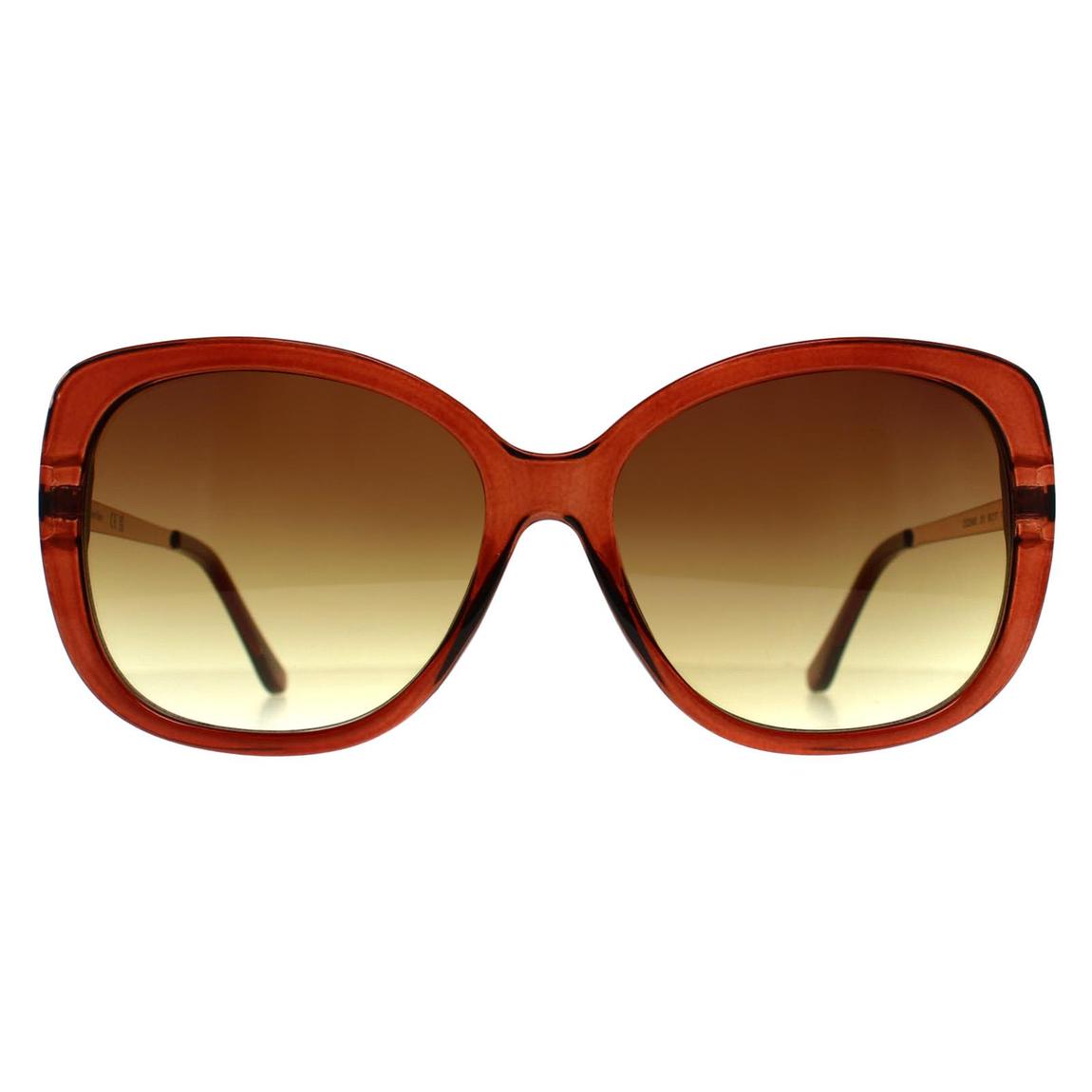 Calvin Klein Sunglasses CK22548S 210 Transparent Brown Brown Gradient main product photo