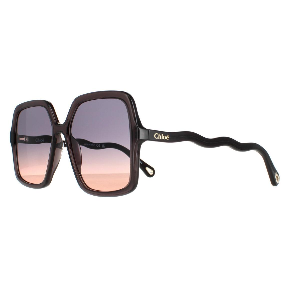 Chloe Sunglasses CH0086S Zelie 001 Grey Blue Gradient main product photo