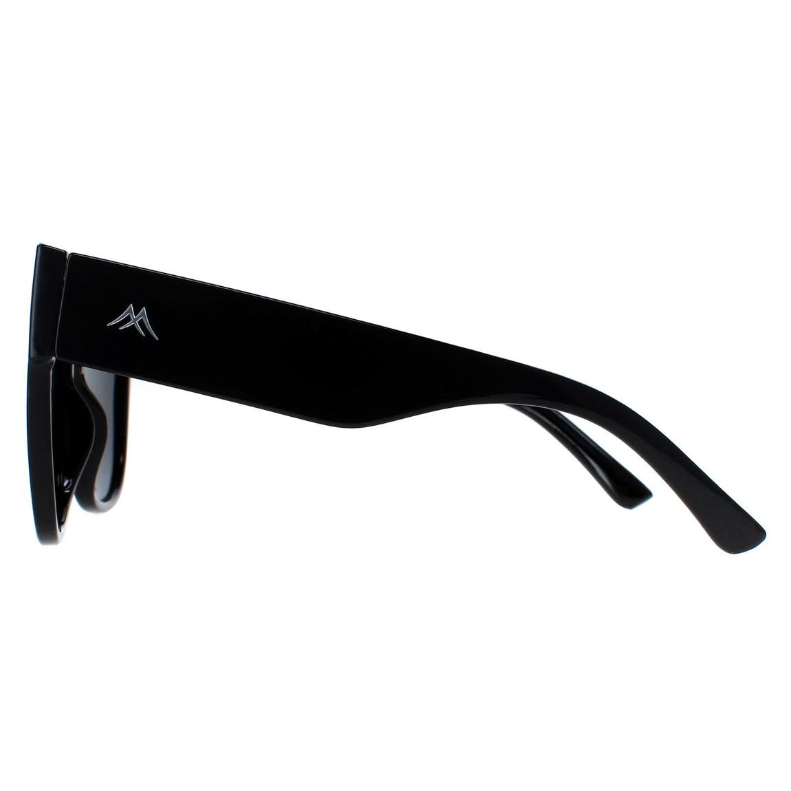Montana Sunglasses MP73A Shiny Black Smoke Polarized main product photo