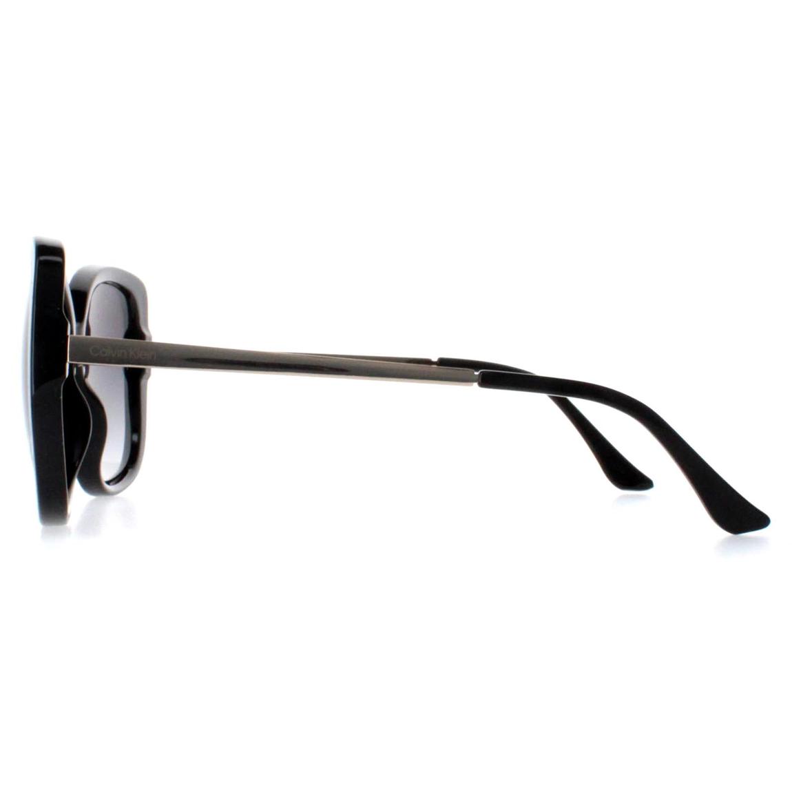 Calvin Klein Sunglasses CK22548S 001 Shiny Black Gold Grey Gradient main product photo