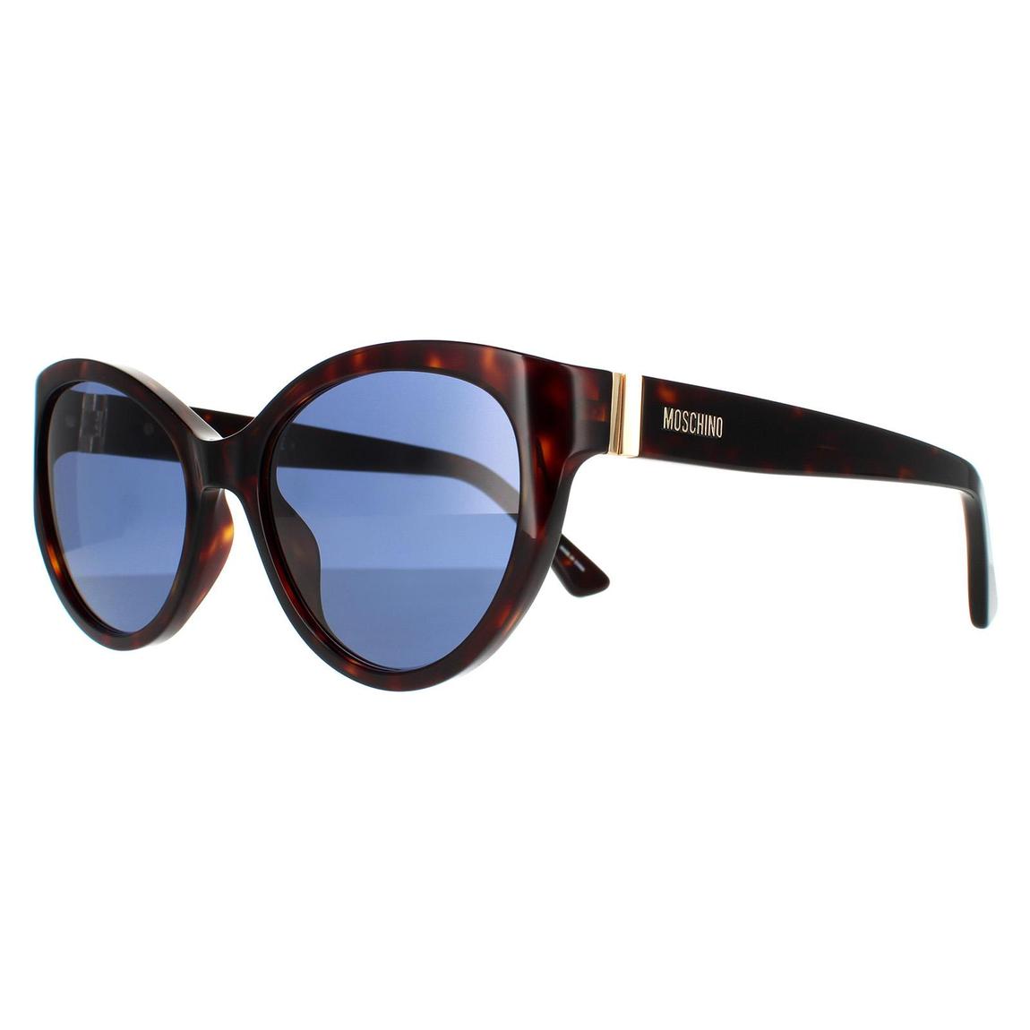 Moschino Sunglasses MOS065/S 0086 KU Dark Havana Blue main product photo