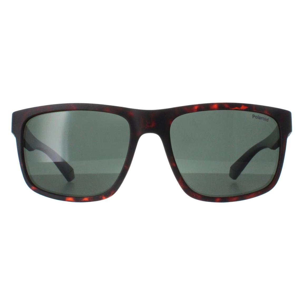 Polaroid Sunglasses PLD 2157/S HGC UC Matte Brown Havana Green Polarized main product photo