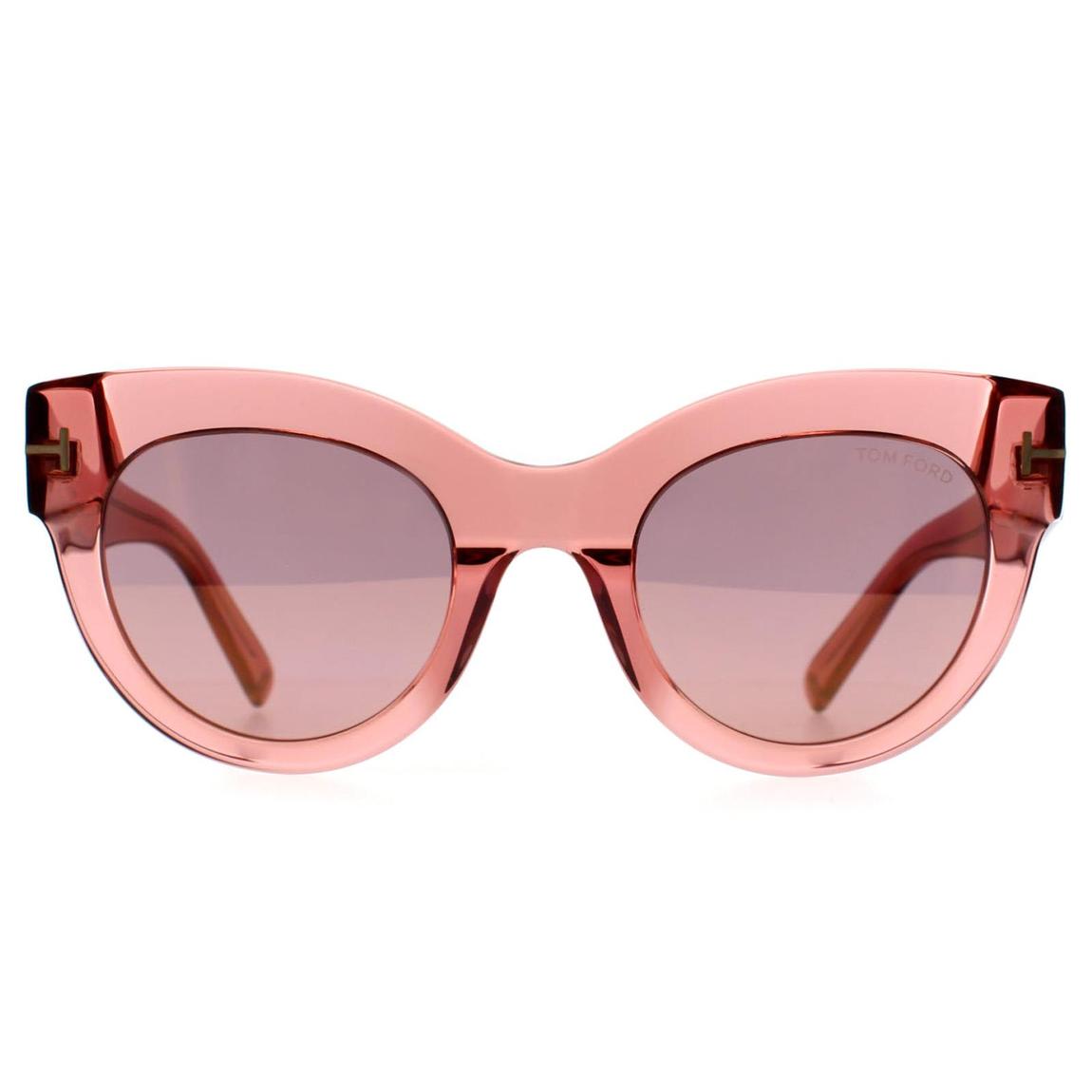 Tom Ford Sunglasses Lucilla FT1063 72Z Shiny Pink Pink Mirror Violet Gradient main product photo