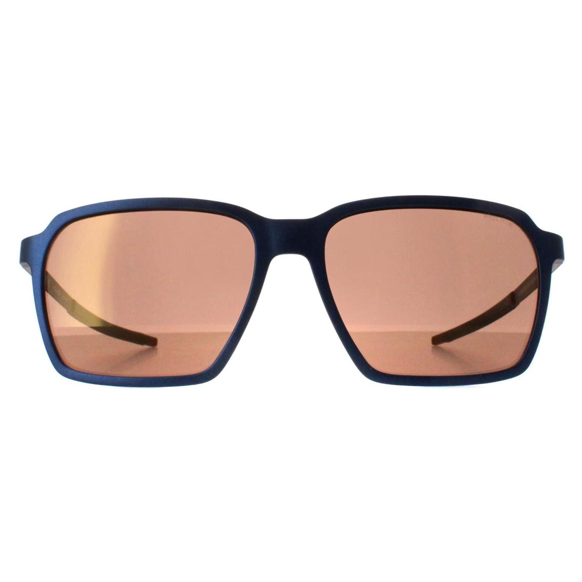 Police Sunglasses SPLL16 Solstice 5 V78X Semi Matte Ruthenium Blue Brown Mirror Bronze main product photo